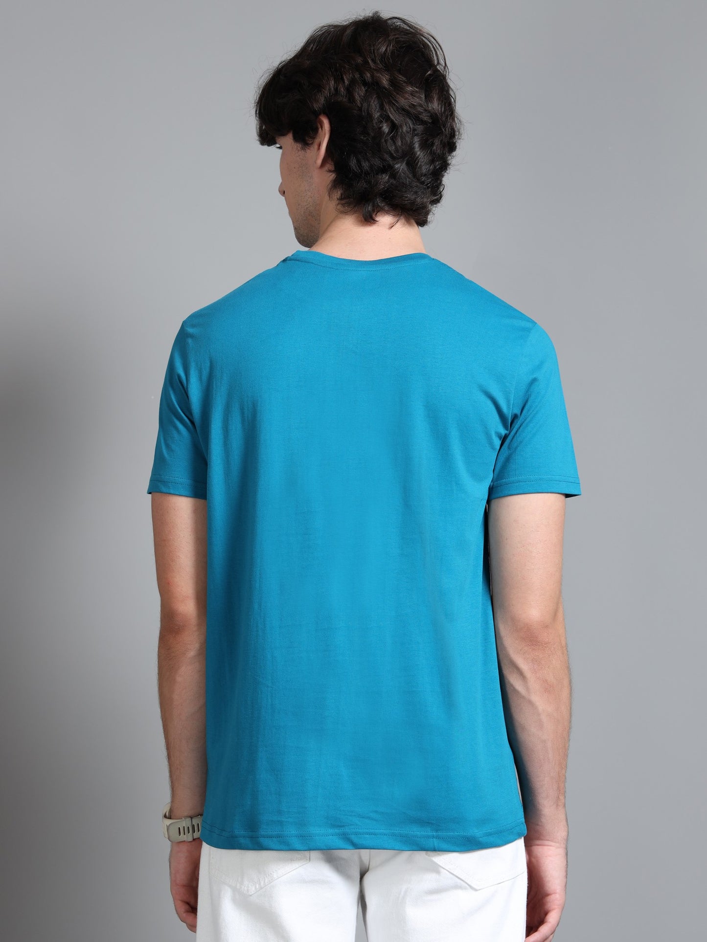 Teal - Cotton Basic T-Shirt