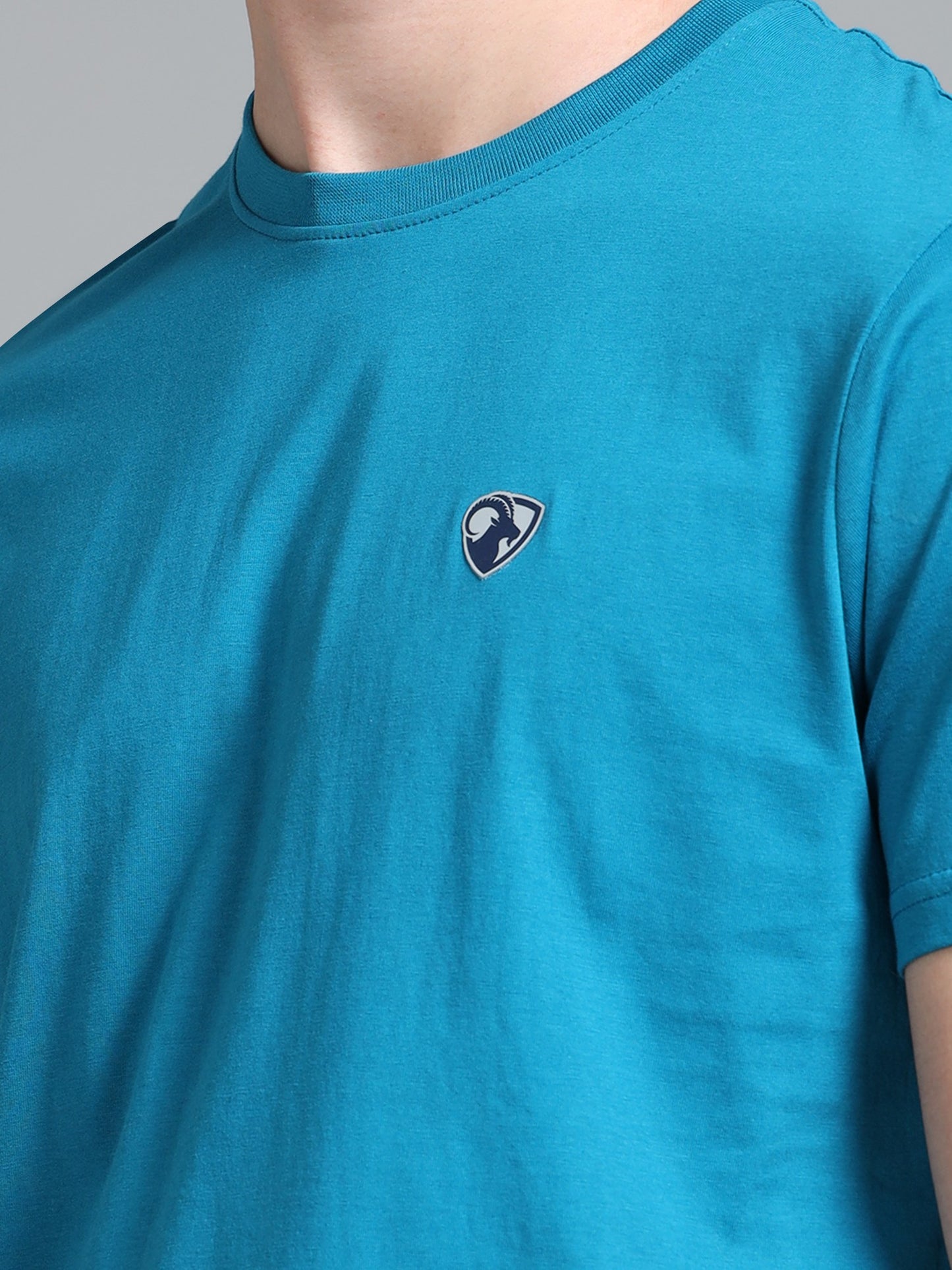Teal - Cotton Basic T-Shirt