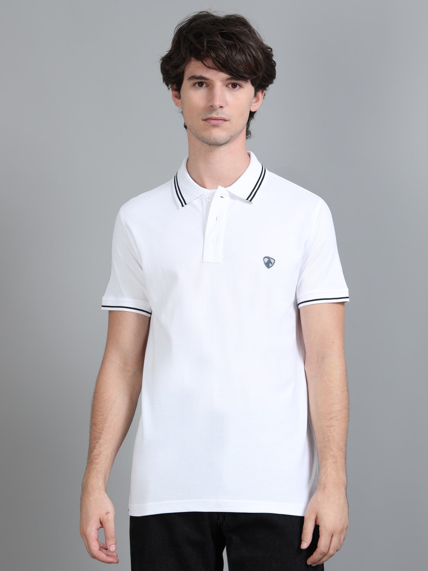 White - 100% Cotton Bio Washed Polo