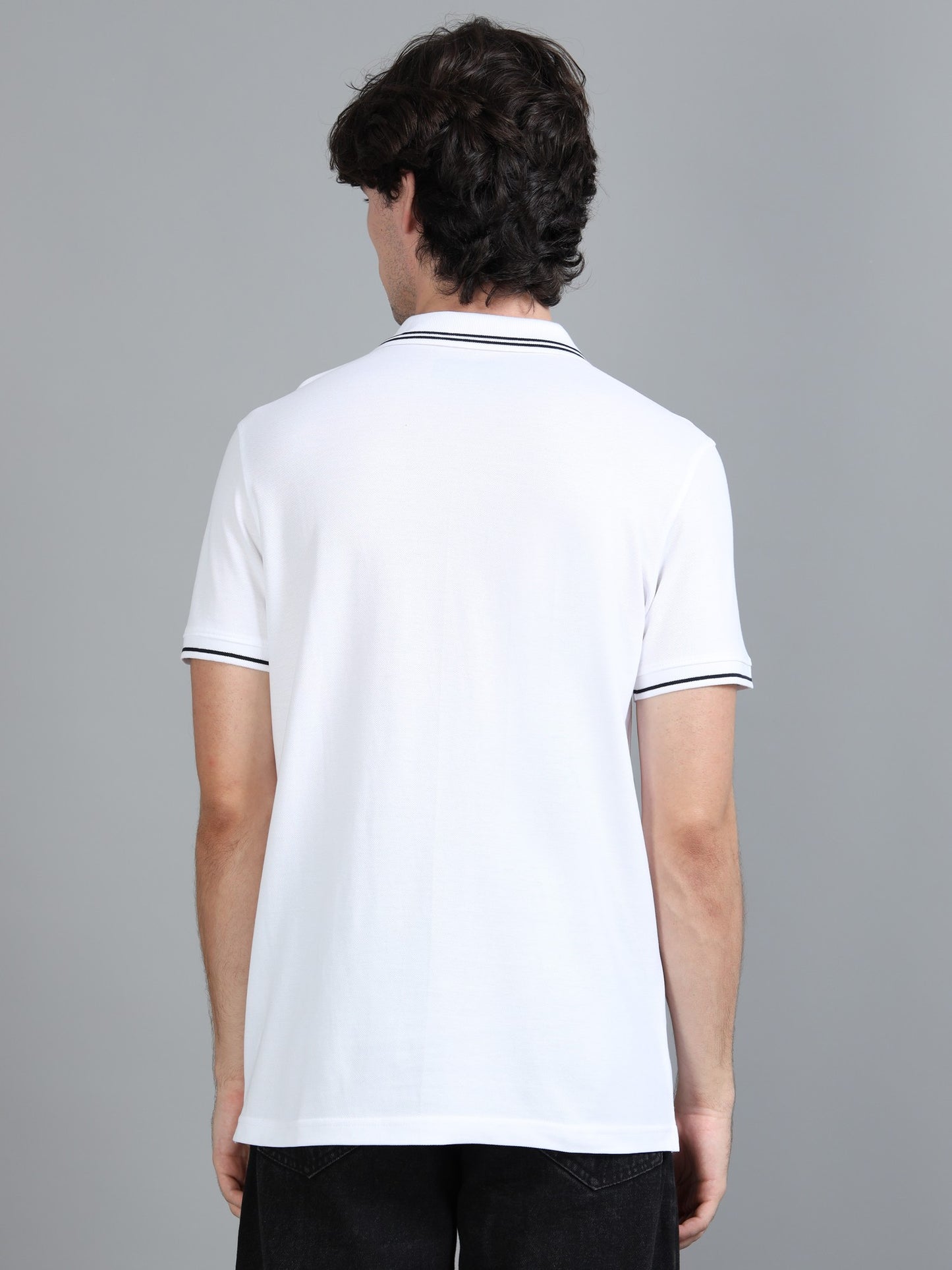 White - 100% Cotton Bio Washed Polo
