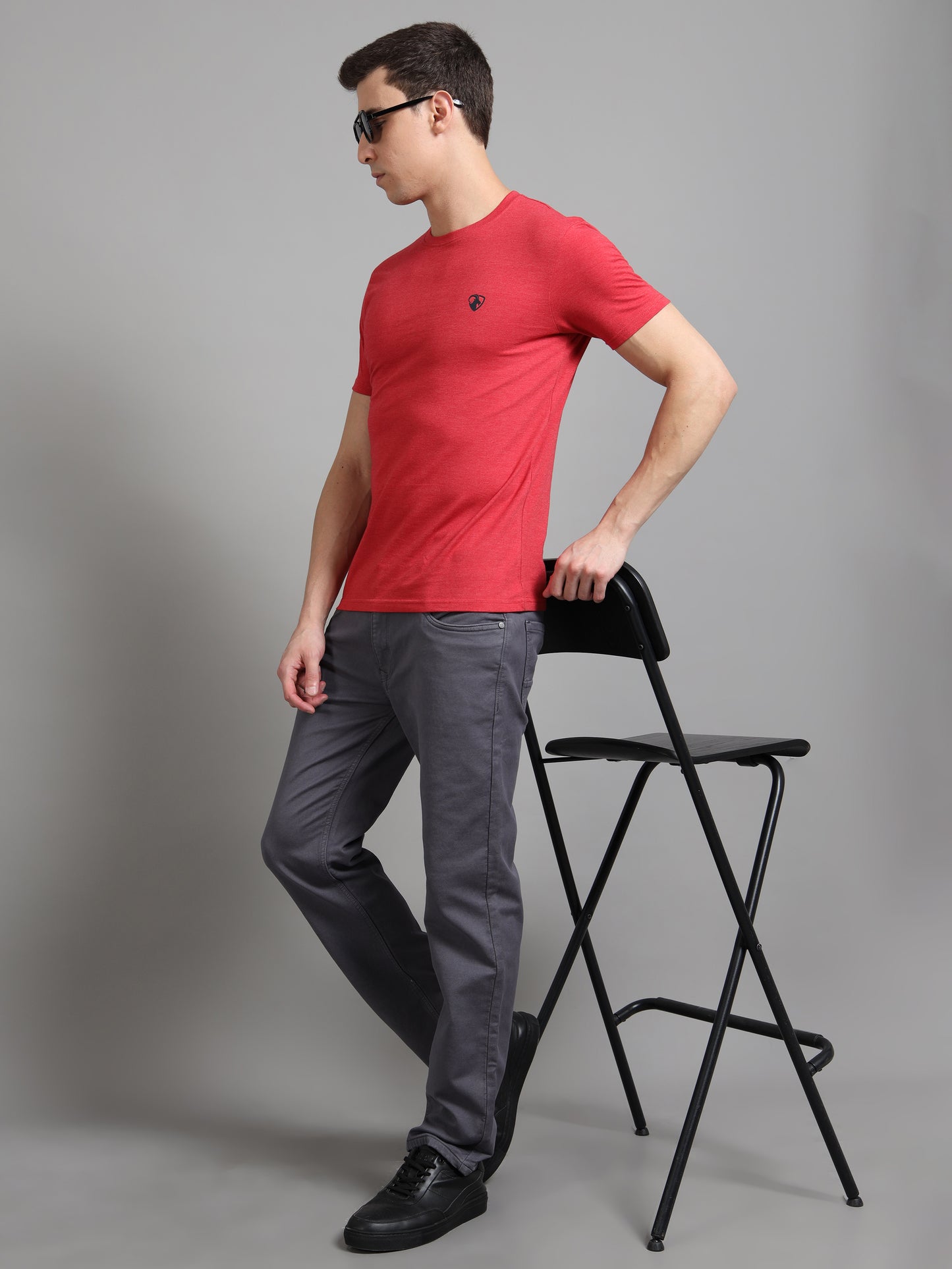 Red Mel - Cotton Basic T-Shirt