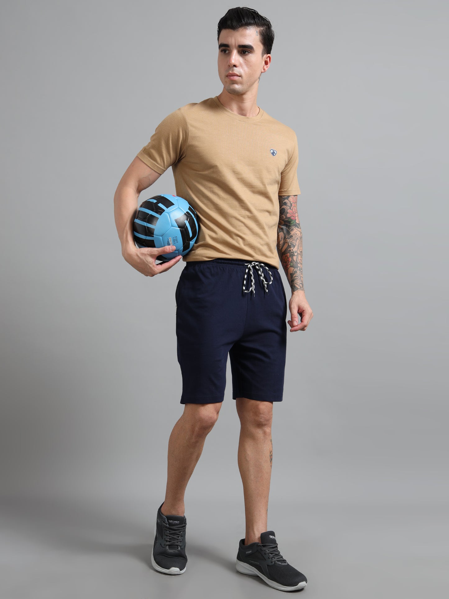 Traveling Men's Shorts-Navy