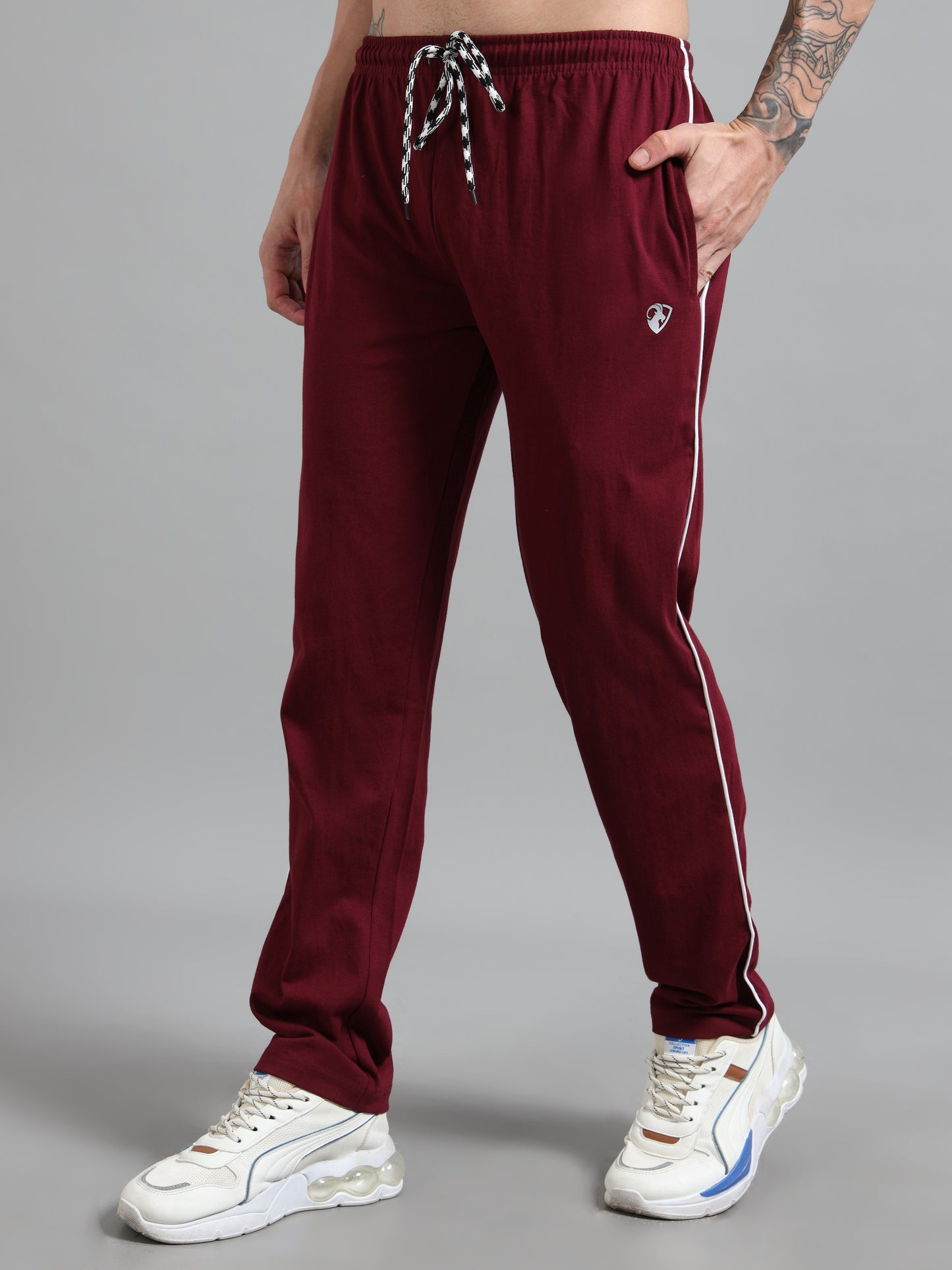 Traveling Track Pant-Maroon