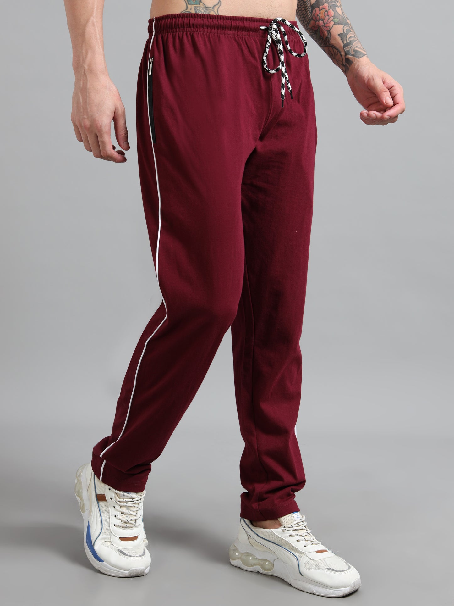 Traveling Track Pant-Maroon
