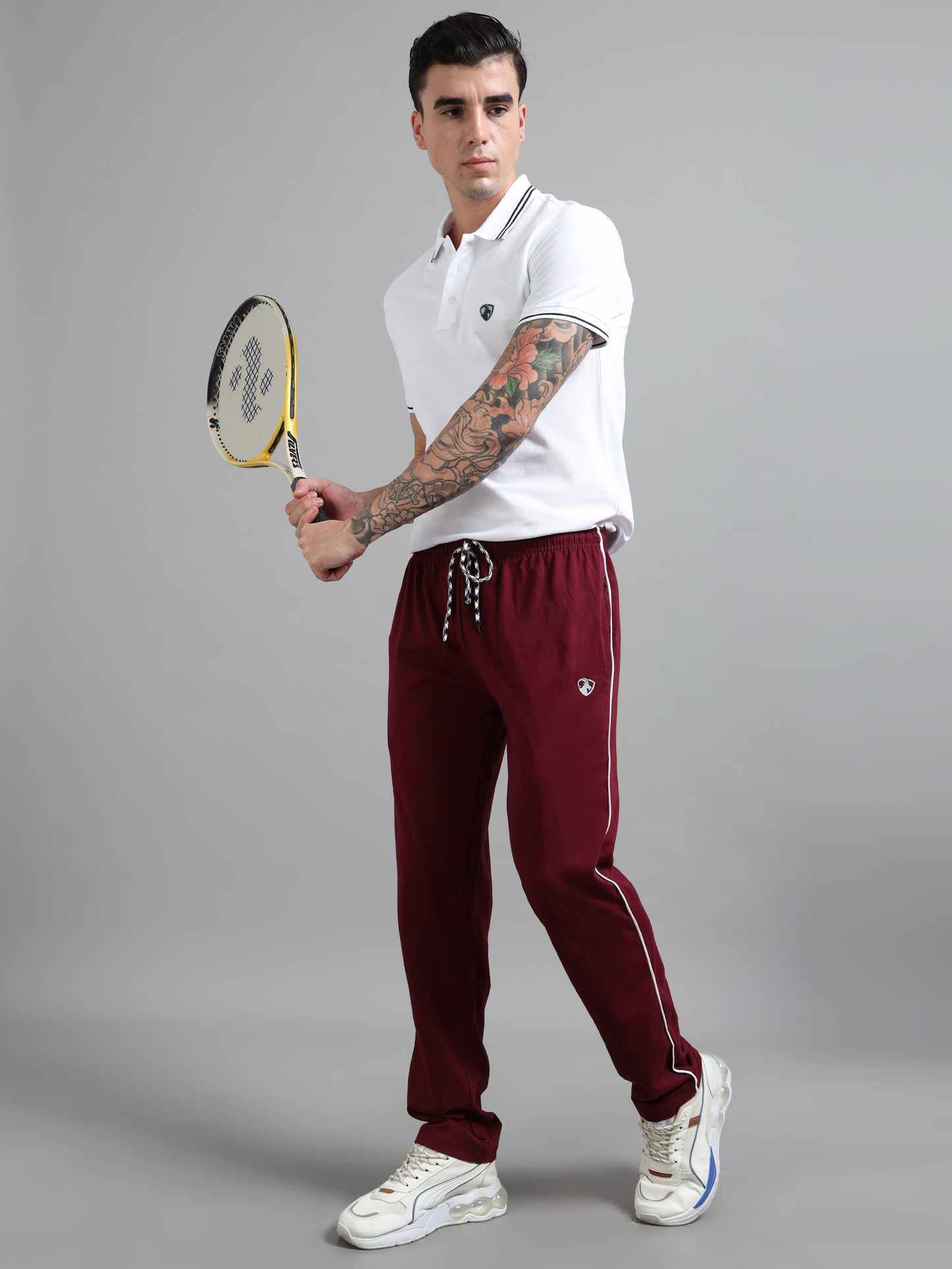 Traveling Track Pant-Maroon