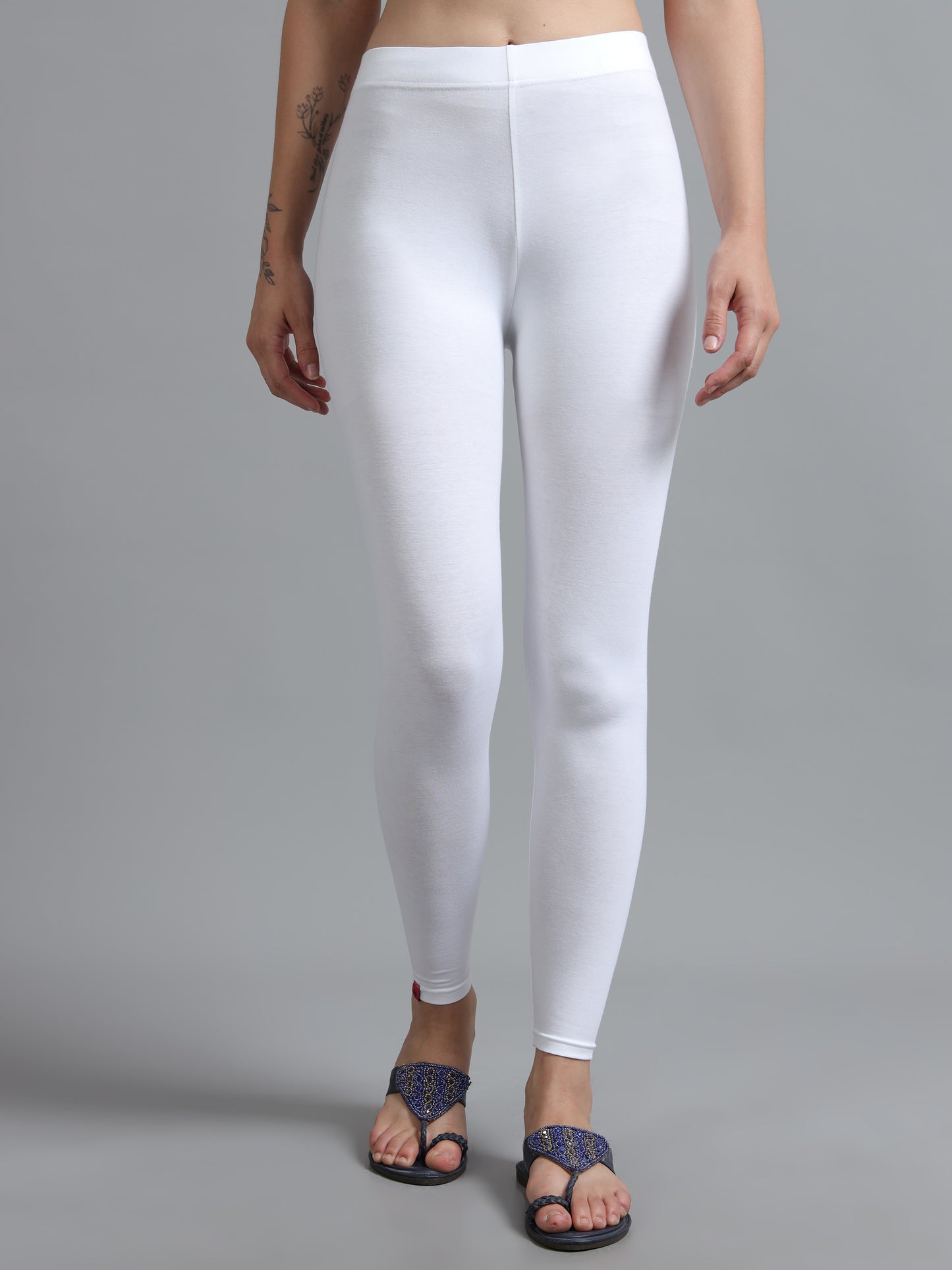 Ankle Leggings-White