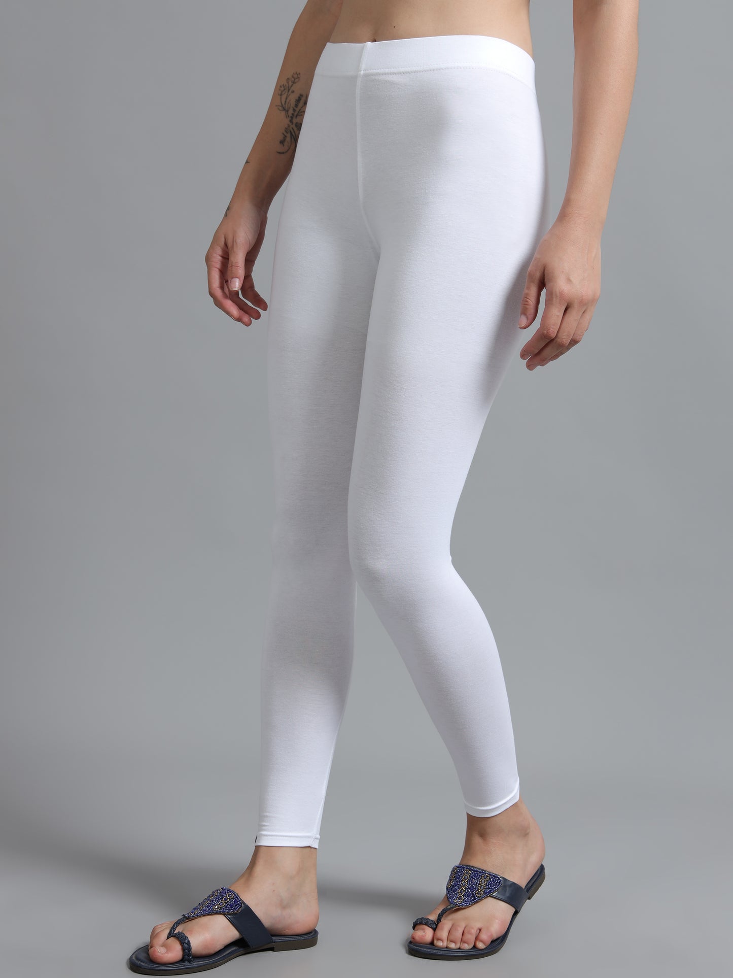 Ankle Leggings-White