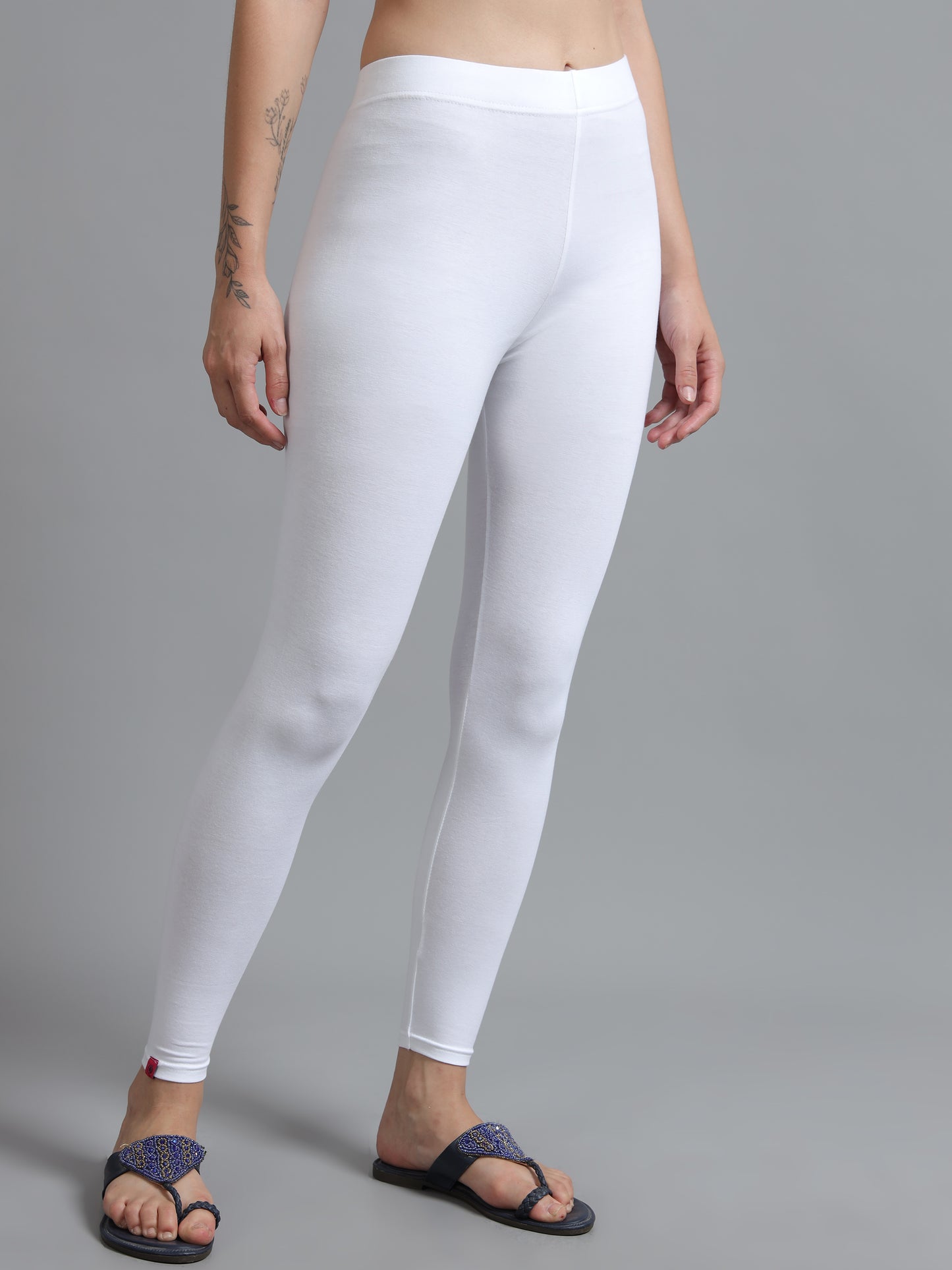 Ankle Leggings-White