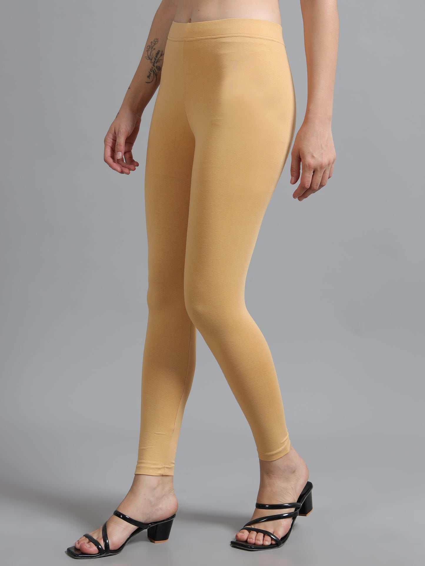 Ankle Leggings-Gold