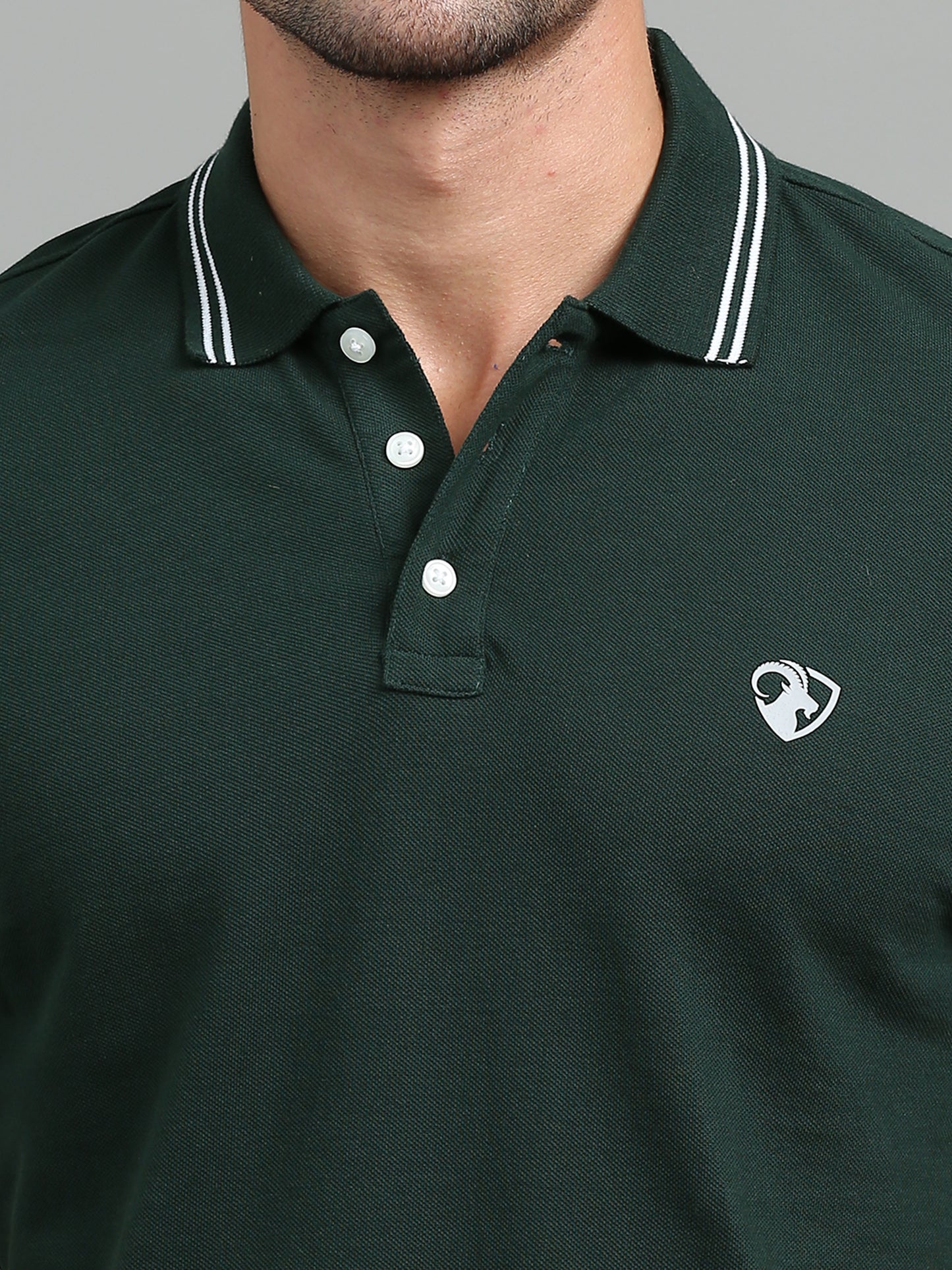 Green - 100% Cotton Bio Washed Polo