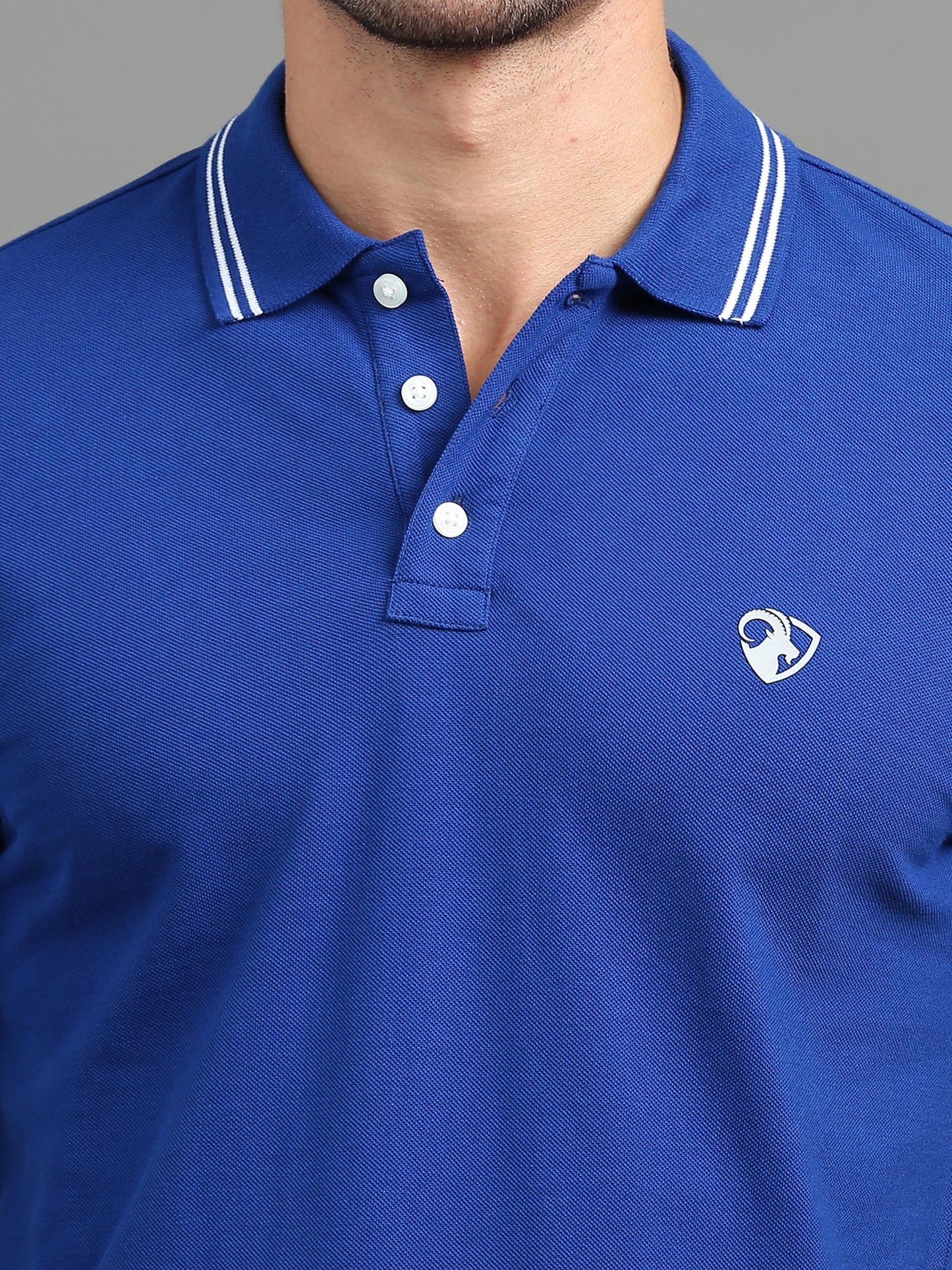 Royal Blue - 100% Cotton Bio Washed Polo