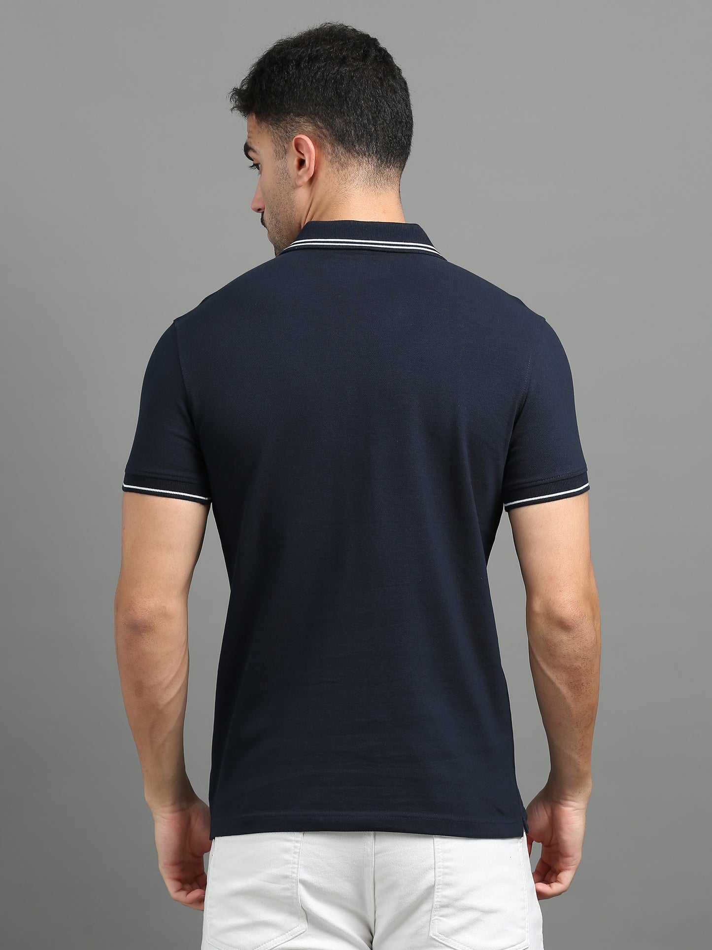 Navy - 100% Cotton Bio Washed Polo