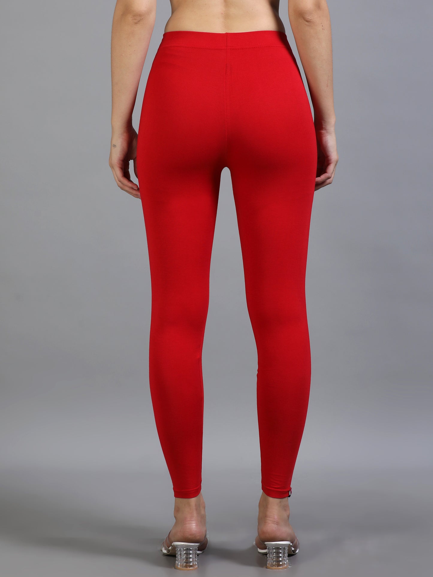 Ankle Leggings-Red