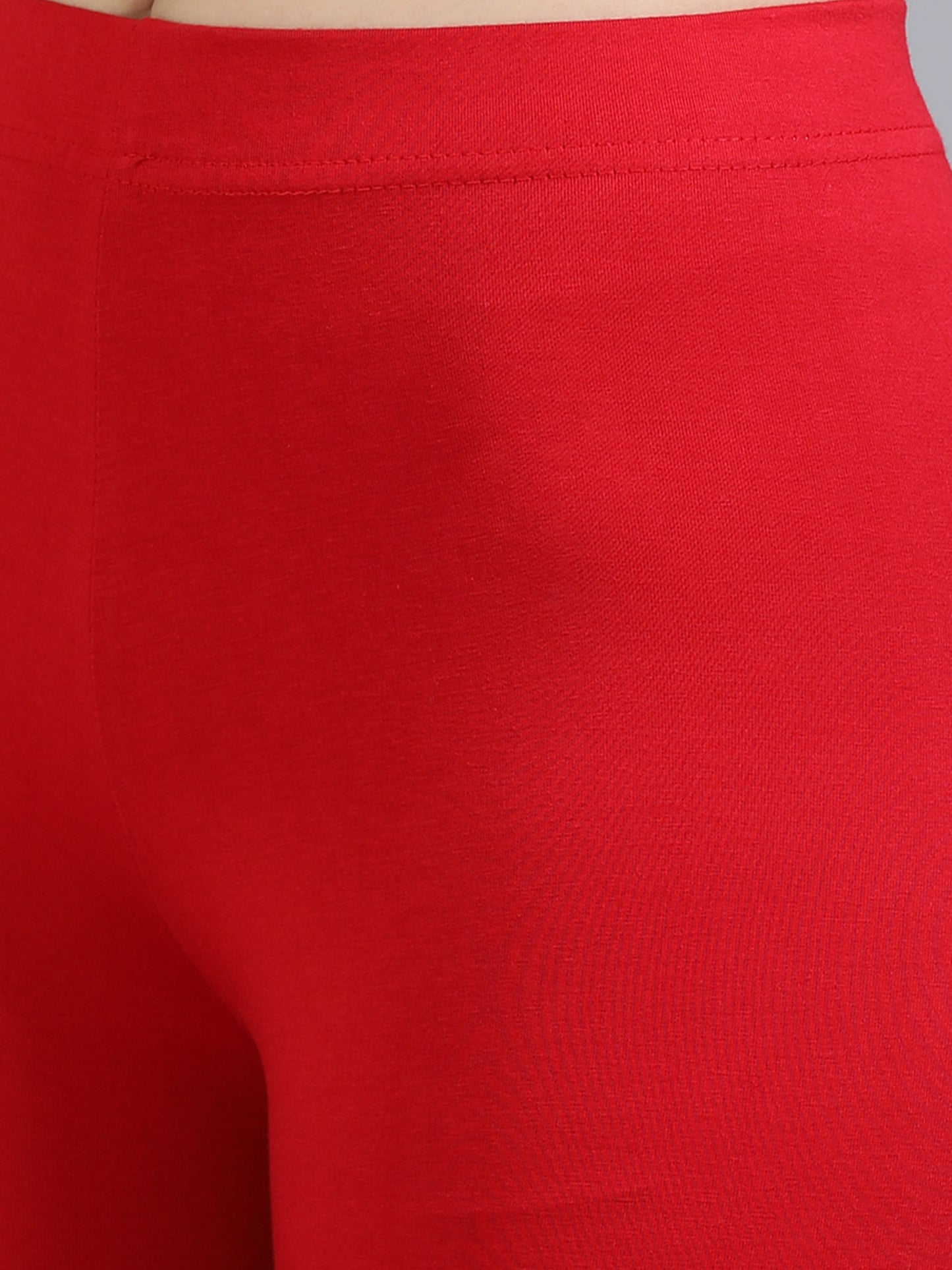 Ankle Leggings-Red