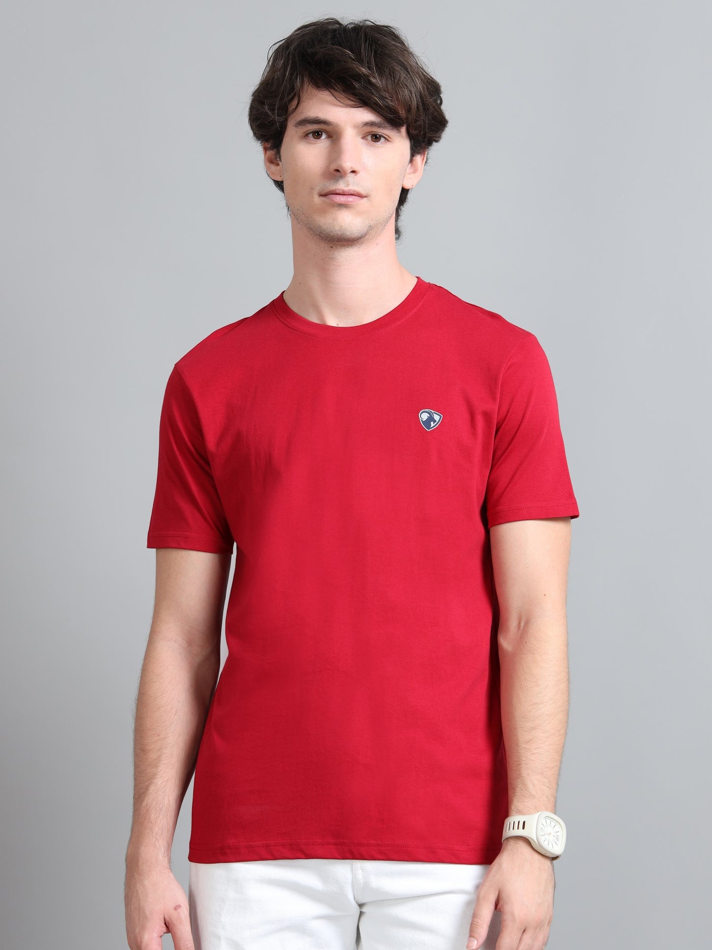 Red - Cotton Basic T-Shirt