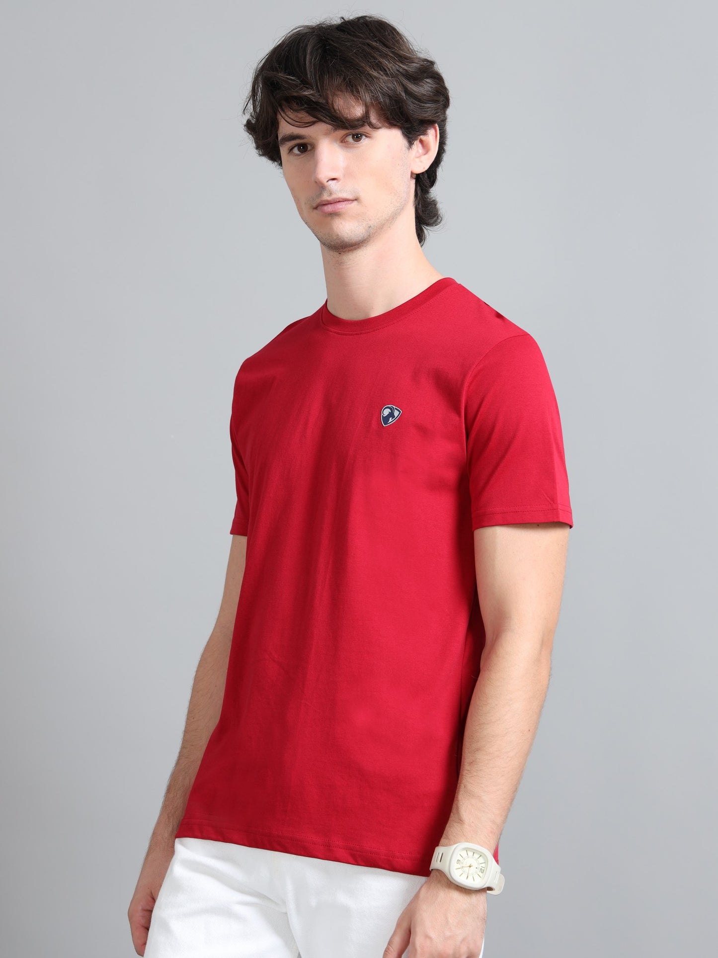 Red - Cotton Basic T-Shirt