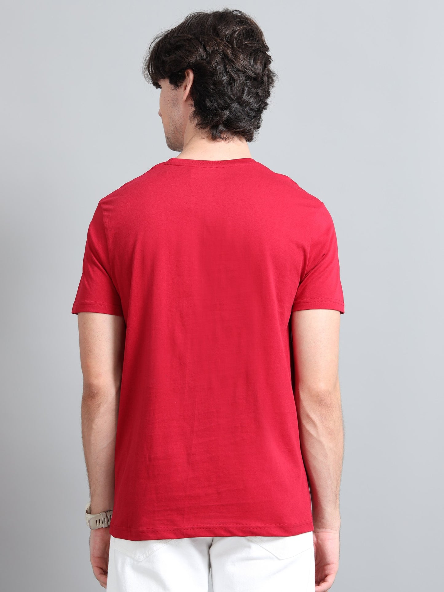 Red - Cotton Basic T-Shirt