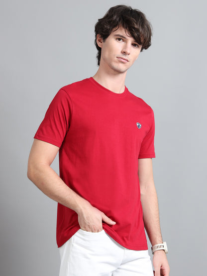 Red - Cotton Basic T-Shirt