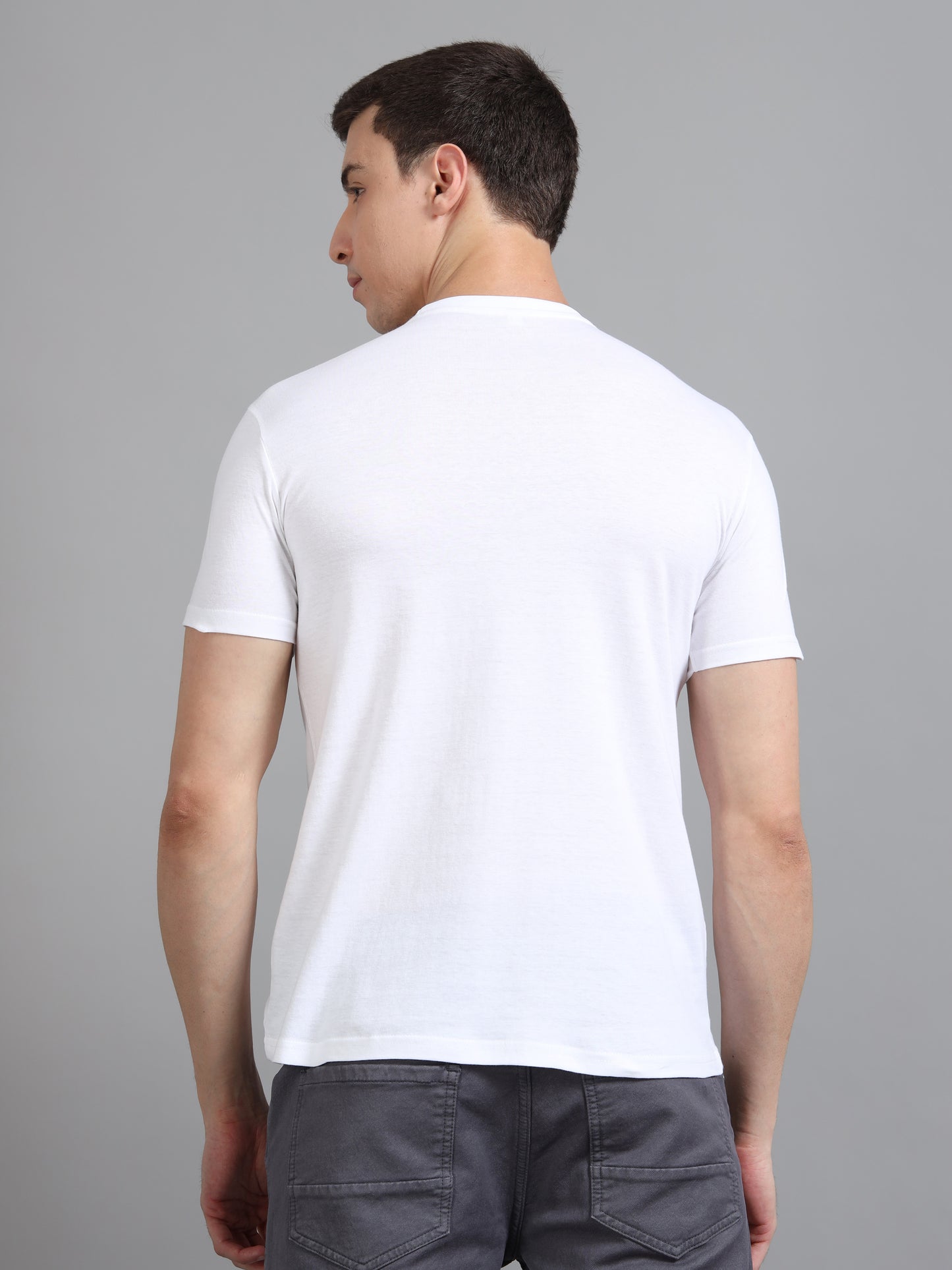 White - Cotton Basic T-Shirt