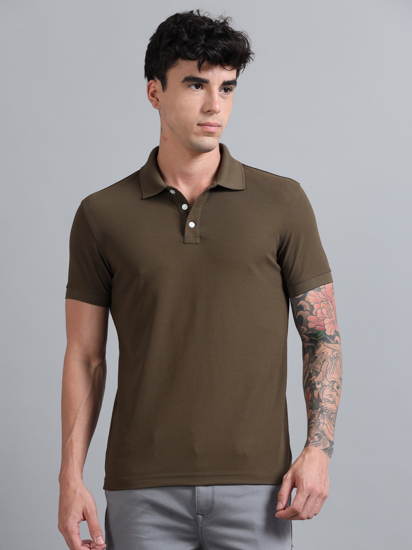 Olive - Micro Poly Premium Polo