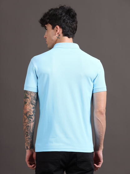 Light Blue - Micro Poly Premium Polo