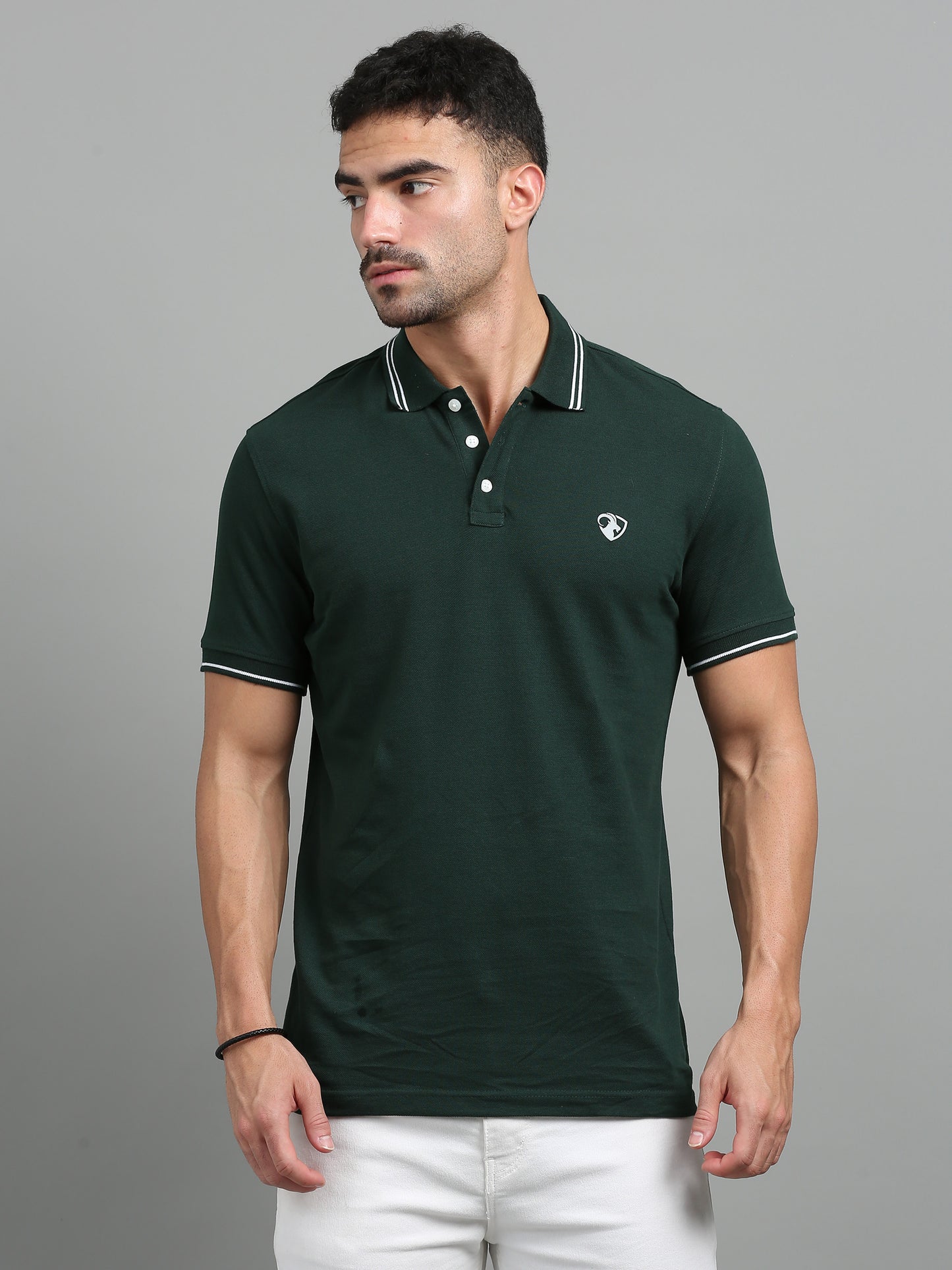 Navy - 100% Cotton  Bio Washed Polo