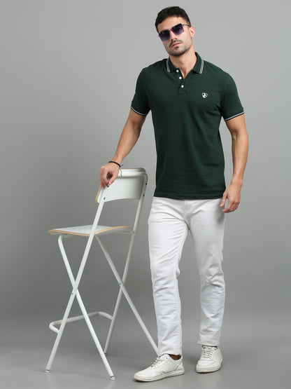 Green - 100% Cotton  Bio Washed Polo