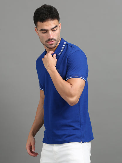 Royal Blue - 100% Cotton  Bio Washed Polo