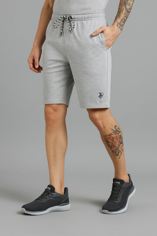 Travelling Men's Shorts-Grey Melange